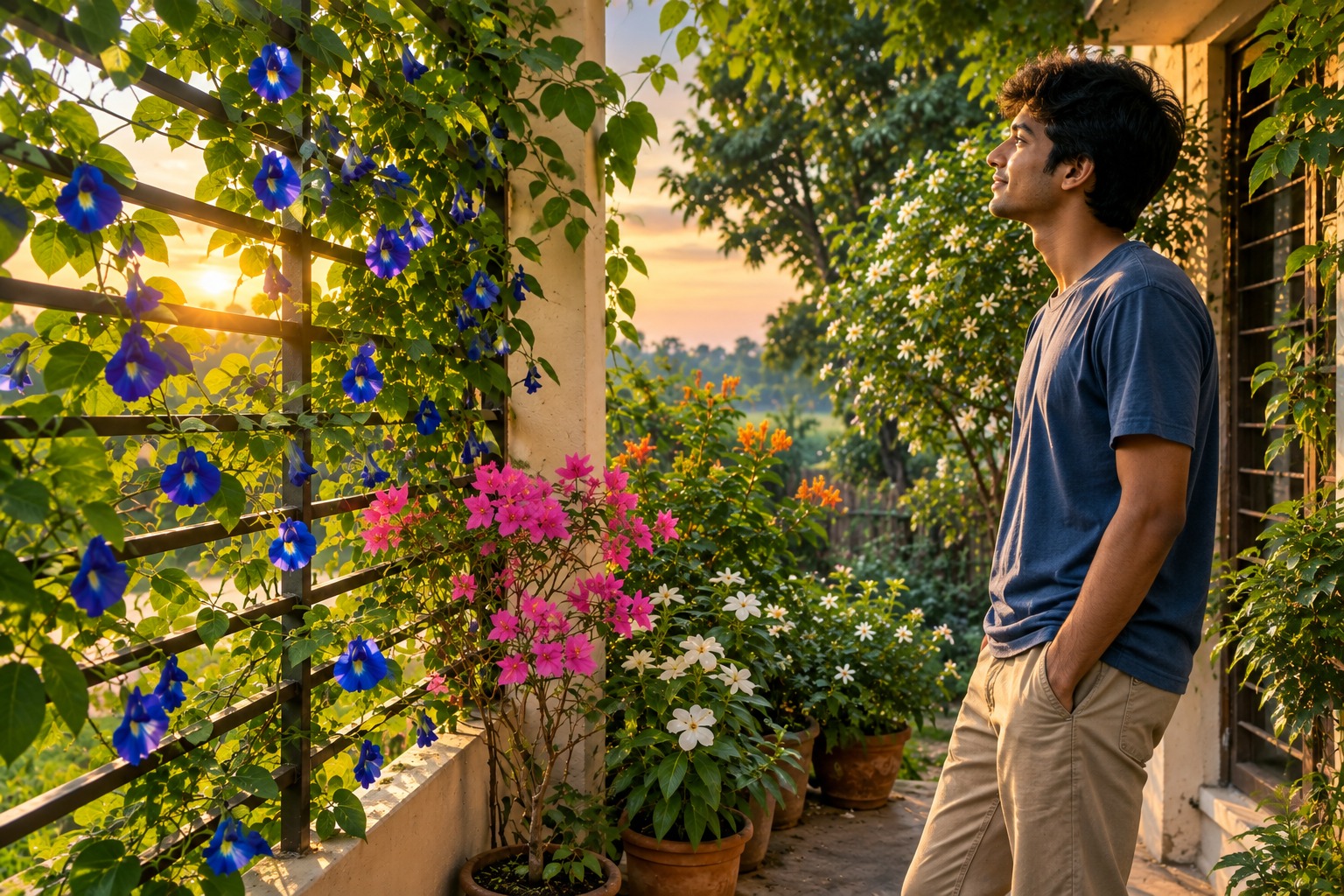 ফুল তরু লতা ও আমার জীবন 