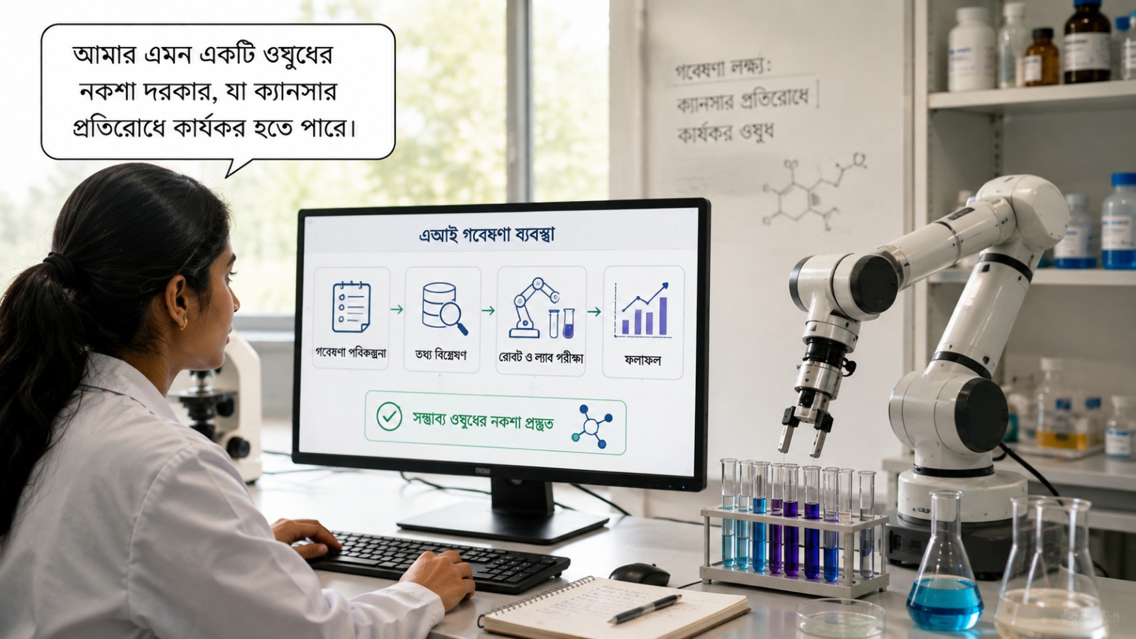 এবার এআই নিজেই করবে ল্যাব পরীক্ষা
