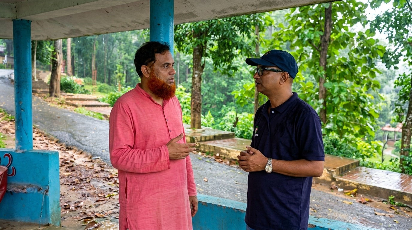 খাগড়াছড়িতে দিনভর আলাপে মিজান ও শাহীন 