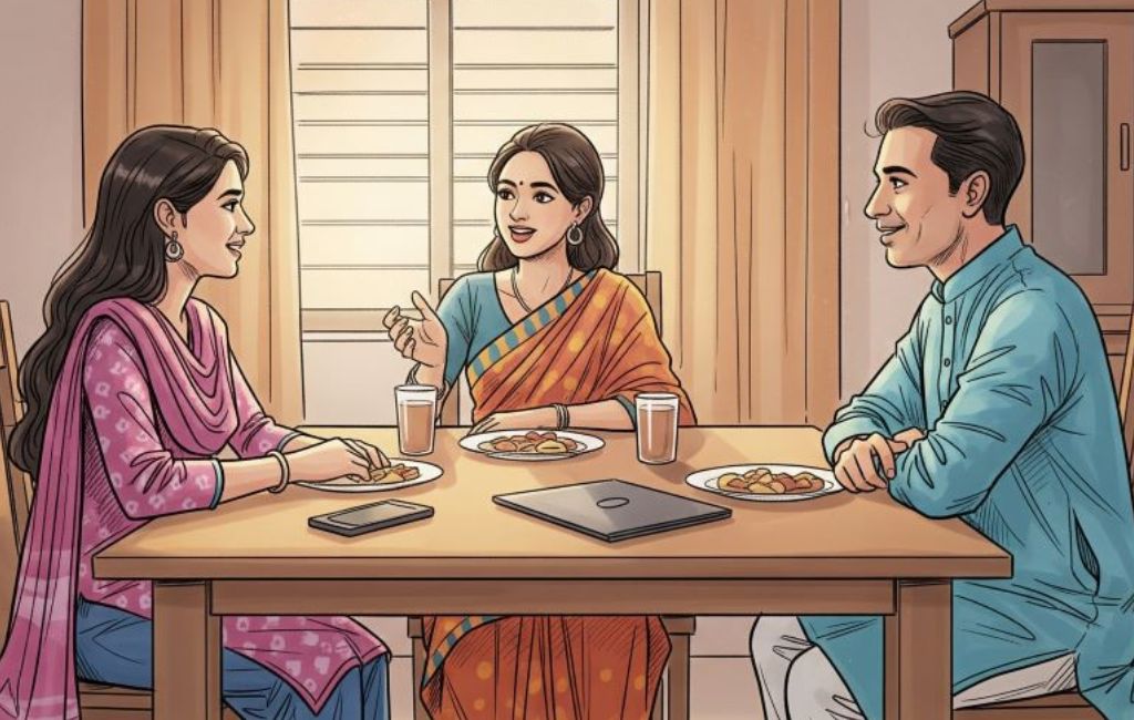 বাবা-মায়ের সঙ্গে অনেকক্ষন কথা বললাম